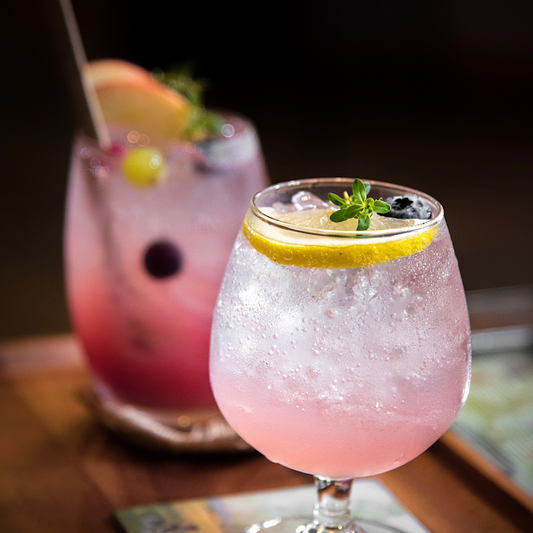 Damson, Gin & Berries Cocktail